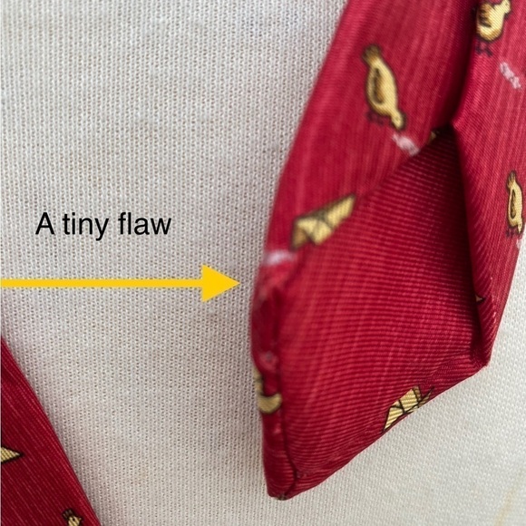 Hermès Tie 7851 Whimsical Chicken 100% Silk - Picture 6 of 7